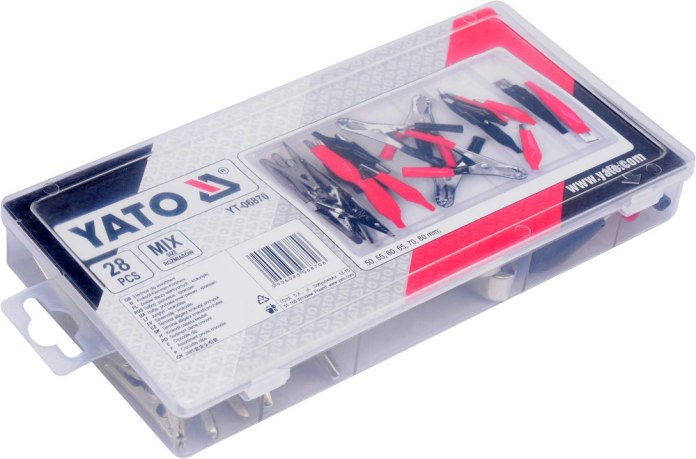 Zestaw 28 krokodylków elektrycznych Yato YT-06870